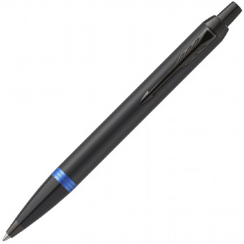 Ручка шариковая Parker IM Vibrant Rings K315, Flame Blue PVD
