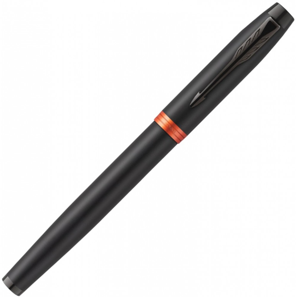 Ручка перьевая Parker IM Vibrant Rings F315, Flame Orange PVD (Перо M)