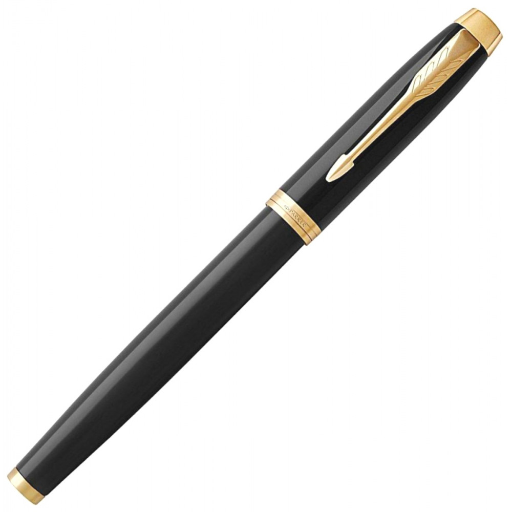 Подарочный набор: Перьевая ручка Parker IM Core F321, Black GT (Перо F) + Ежедневник PARKER Black GS