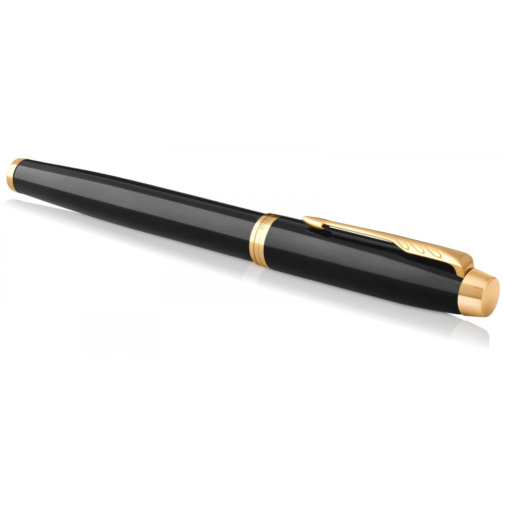 Подарочный набор: Перьевая ручка Parker IM Core F321, Black GT (Перо F) + Ежедневник PARKER Black GS