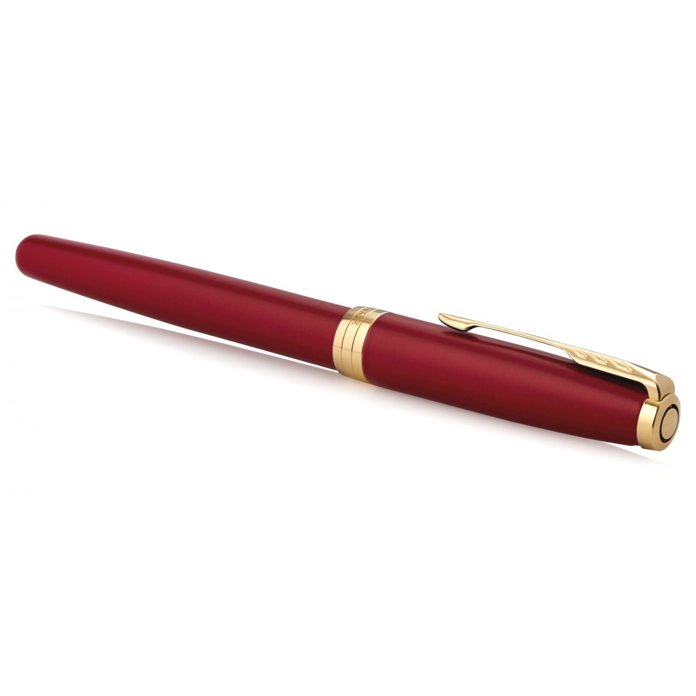 Ручка перьевая Parker Sonnet Core F539, Lacquer Red GT (Перо F)