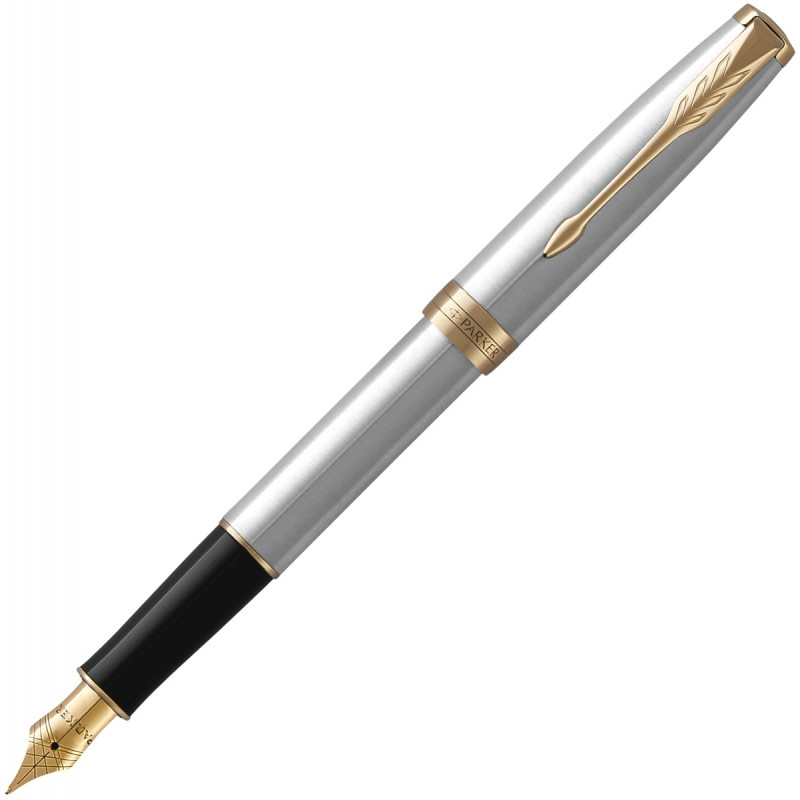 Перьевая ручка Parker Sonnet Core F527, Stainless Steel GT (Перо F)