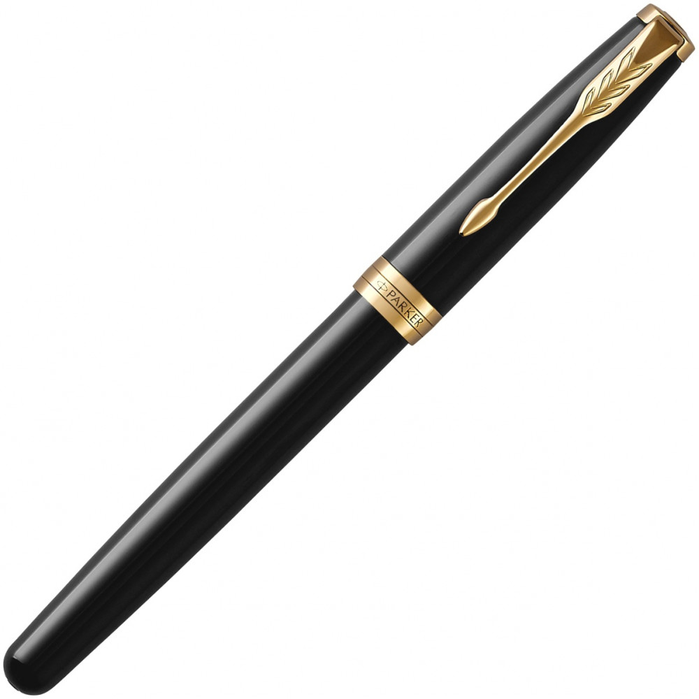Ручка перьевая Parker Sonnet Core F530, Lacquer Black GT (Перо F)