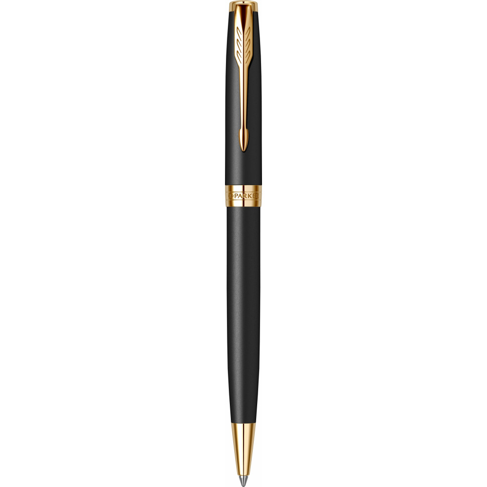 Подарочный набор: Шариковая ручка Parker Sonnet Core K528, Matte Black GT +  Ежедневник PARKER Premium, Black GS