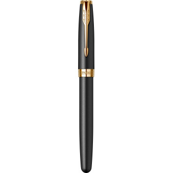 Подарочный набор: Ручка-роллер Parker Sonnet Core T528, Matte Black GT +  Ежедневник PARKER Premium, Black GS